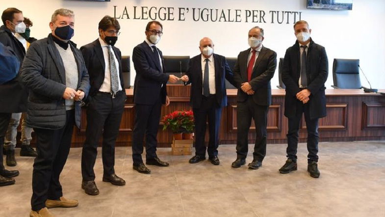 Aula bunker di Lamezia Terme, sopralluogo di Spirlì, Bonafede e Gratteri