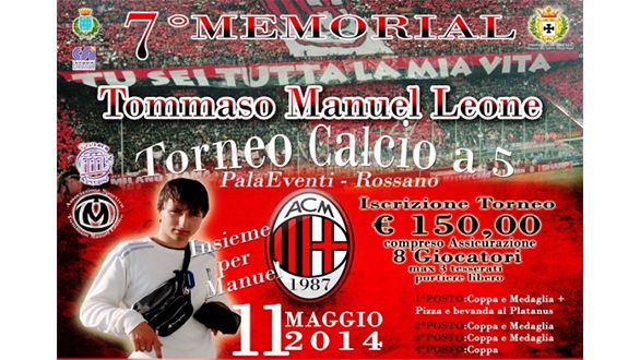 Rossano, partono le iscrizioni al memorial Tommaso Manuel Leone