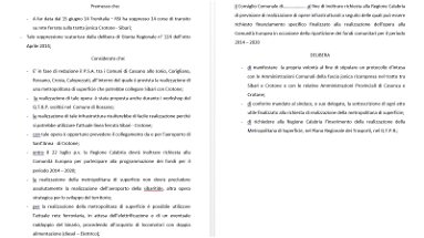 Officina Jonio Italia, redatto insieme ai sindaci documento per richiesta realizzazione metropolitana di superficie