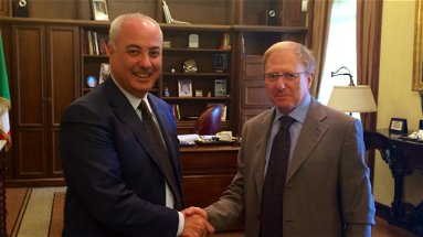 Incontro tra il prefetto Gianfranco Tomao e il neo presidente della Camera di commercio Klaus Algieri