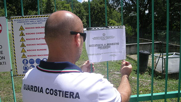 Guardia costiera, sequestrato il depuratore di Alessandria del Carretto