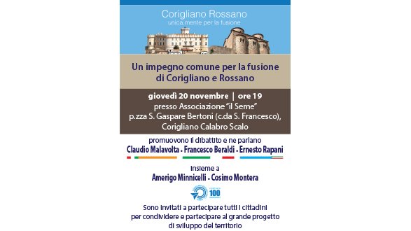 Fusione Corigliano-Rossano, Beraldi: 