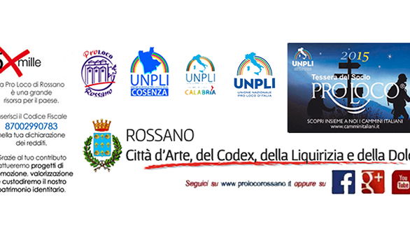 5x1000 alla Pro Loco Rossano