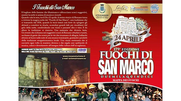 Rossano: 179esimi Fuochi di San Marco, il 22 la conferenza stampa