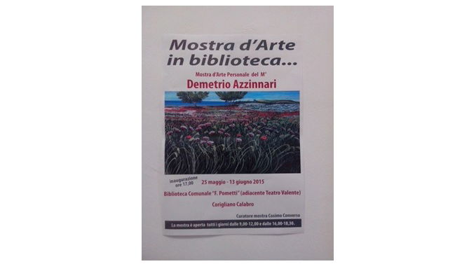 Corigliano, fino al 13 mostra pittura del Maestro Azzinnari