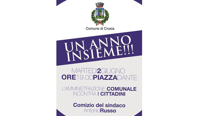 Crosia: un anno insieme, il sindaco incontra i cittadini