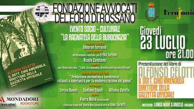 Rossano, giovedì 23 luglio l'evento 