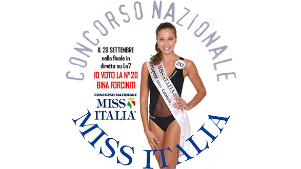 Crosia, Bina Forciniti tra le 33 finaliste di Miss Italia
