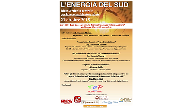 Rossano, il 23 ottobre “Energia del sud”: riconvertire la centrale per lavoro, salute, ambiente