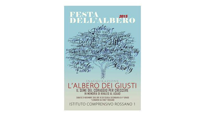 Rossano, l'Istituto Comprensivo n° 1 inaugura “L’albero dei Giusti”