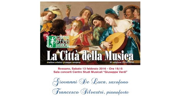 Rossano, De Luca-Silvestri per il nono concerto de la XI^ stagione de la città della musica