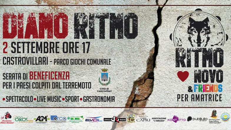 Castrovillari: il 2 settembre serata di solidarietà per i terremotati