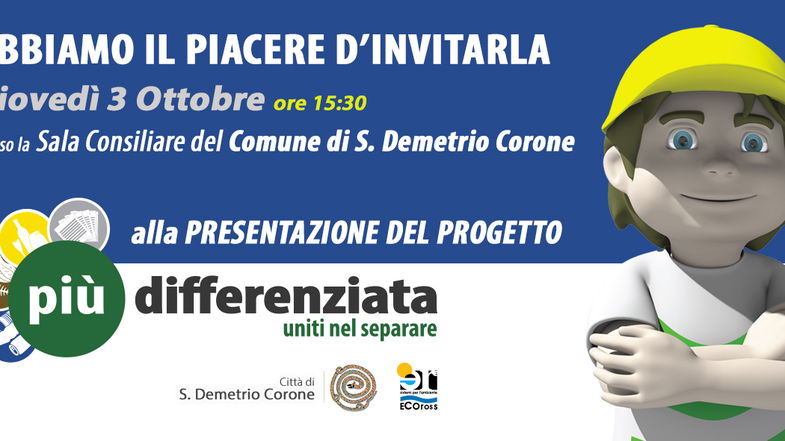 Differenziata, parte il nuovo progetto a San Demetrio Corone