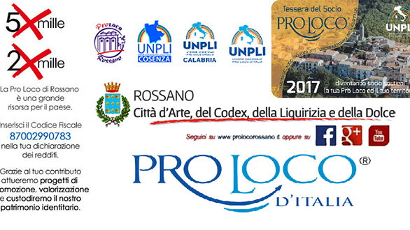 Pro Loco Rossano: Presentazione del volume sulla storia dell'ultra centenario sodalizio Rossanese