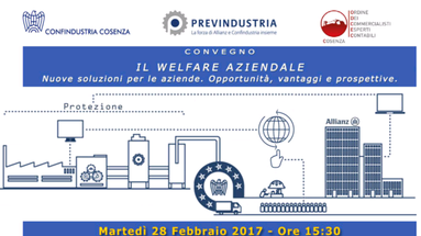 Confindustria Cosenza: domani incontro sul Welfare Aziendale