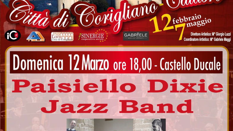 Corigliano,domenica 12 marzo ore 18 concerto al Castello Ducale