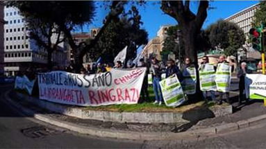 Gruppo d'azione per la verità, ex tribunale di Rossano : Nuova protesta a Roma