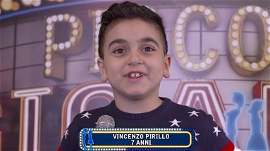 Vincenzo Pirillo al talent show piccoli giganti