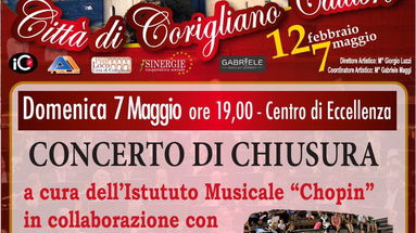 Corigliano: concerto di chiusura della stagione concertistica. Symbola Chopin