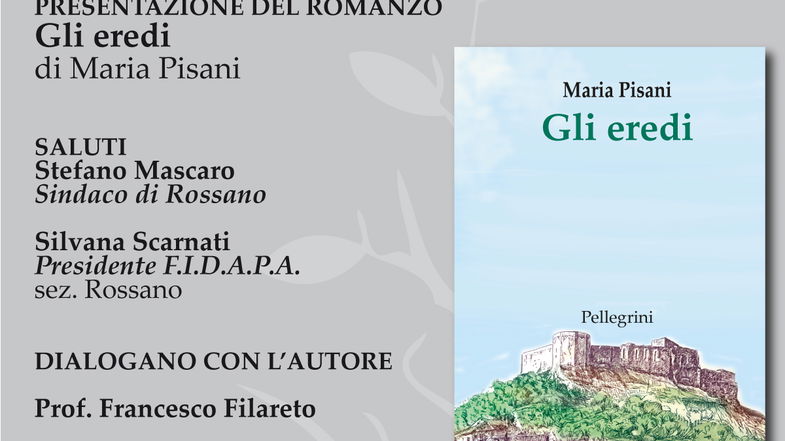 Domenica 28 maggio presentazione del romanzo
