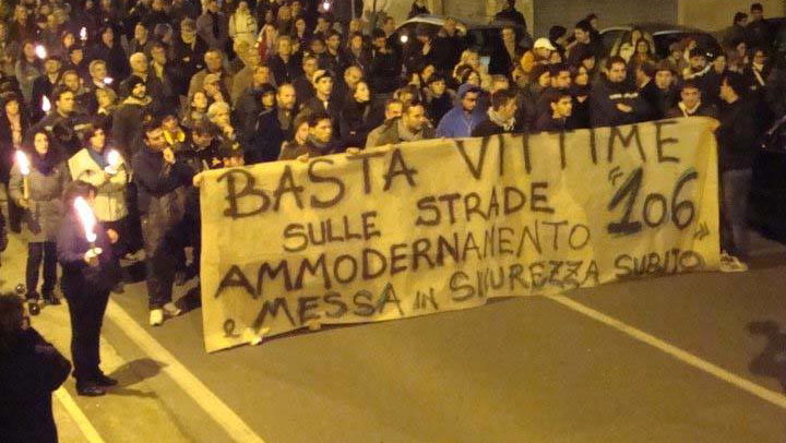 Basta Vittime 106, record storico per l'associazione: 80 mila i simpatizzanti