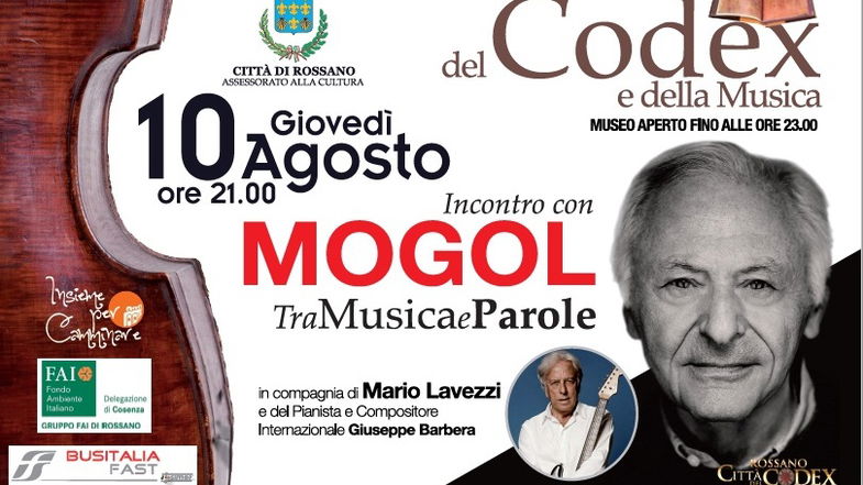 Rossano, domani Mogol in piazza Steri