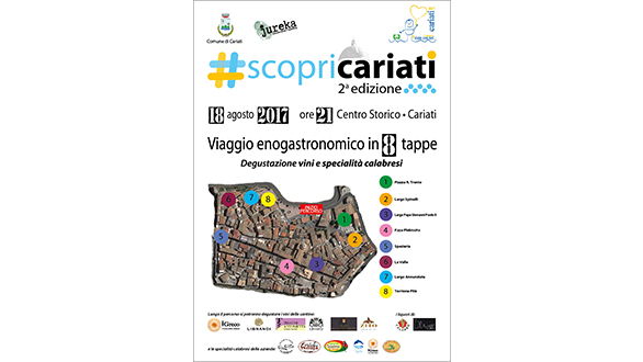 #ScopriCariati: seconda edizione del viaggio enogastronomico per le vie del centro.