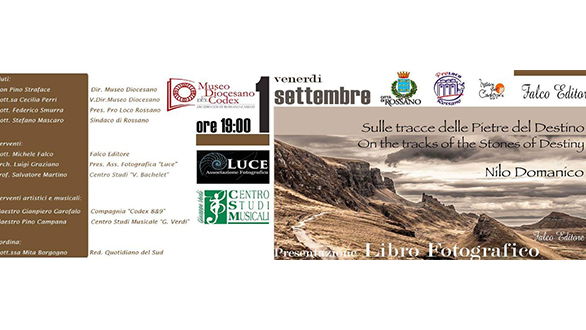 Rossano, venerdì 1 presentazione libro fotografico di Nilo Domanico