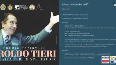 Teatro, tutto pronto per 3° premio Tieri