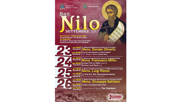 San Nilo a Rossano, tutto pronto per i festeggiamenti