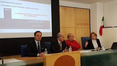 Confindustria Cosenza e Inail: seminario sicurezza sui luoghi di lavoro