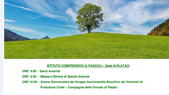 Il 21 iniziative a Villapiana e Plataci per