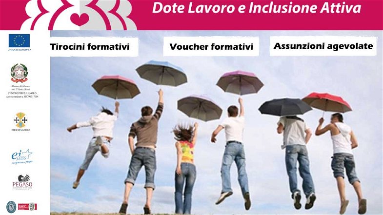La Regione Calabria ha pubblicato il Bando Dote Lavoro e Inclusione Attiva