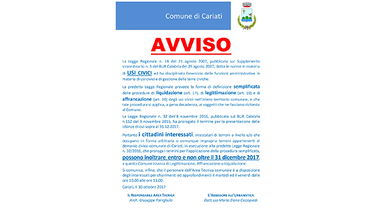 Cariati, terreni gravati da usi civici: il termine è il 31 dicembre