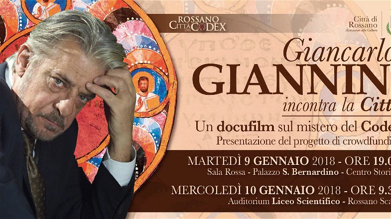 Rossano, Giancarlo Giannini incontra la città