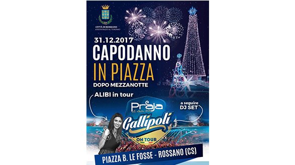 Rossano, capodanno 2018 in piazza con musica live e dj set a seguire