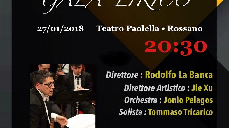 Rossano, il 27 al Teatro Paolella, il Galà Lirico per celebrare l'anniversario nascita di Mozart