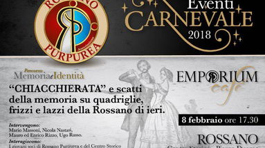 Rossano Purpurea: l'8 nell'Emporium Cafè si celebra il Carnevale 2018