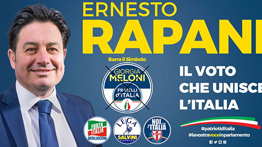 Il centrodestra a supporto di Ernesto Rapani