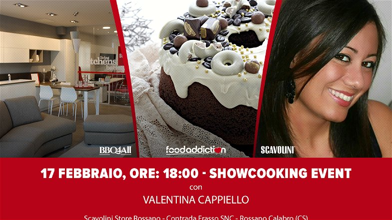 Sabato 17 nello Scavolini Store di Rossano, show-cooking gratuito a base di cioccolato