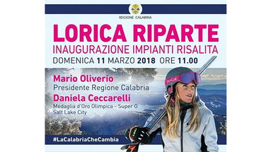 Lorica, domenica l'inaugurazione degli impianti