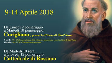 La Diocesi accoglie il Simulacro e Reliquia di Sant'Angelo d'Acri