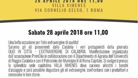 Olio extravergine, 4 aziende calabresi protagoniste a Roma