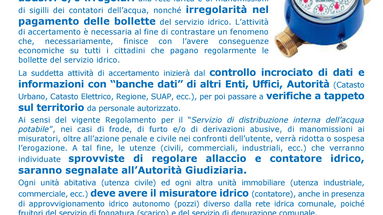 Cariati, a breve il Comune effettuerà accertamenti delle utenze idriche