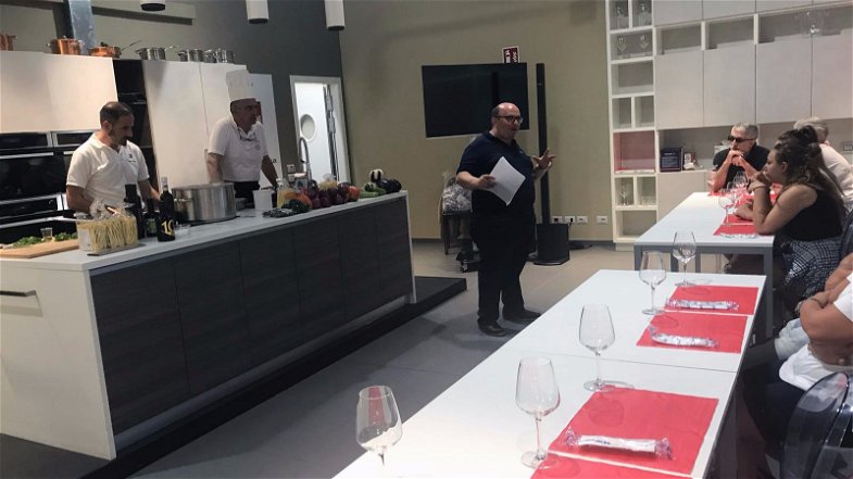 Sapori di Calabria al cooking show mondiale dello stand bolognese di Fico