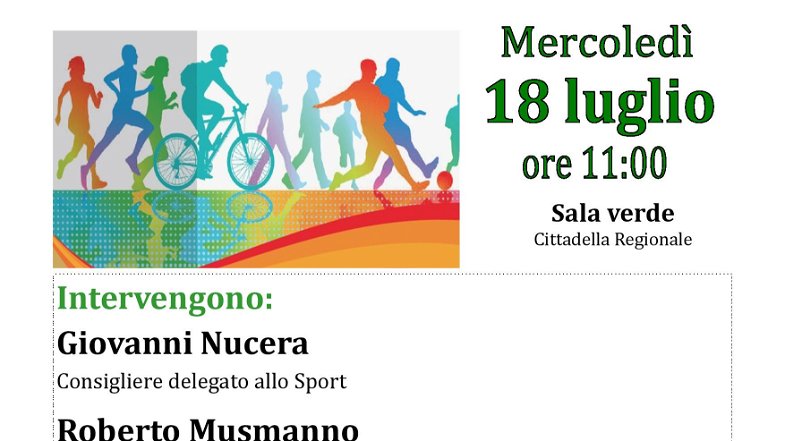 Regione Calabria, mercoledì 18 presentazione nuovo bando edilizia sportiva