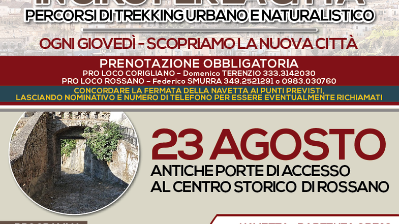Corigliano Rossano: giovedì a Rossano, l'ultimo appuntamento con