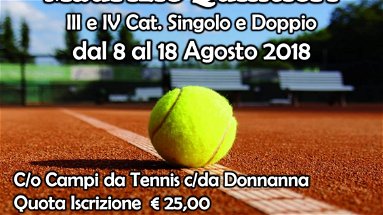 Rossano: dal 8 al 18 agosto il XV Memorial di tennis Maurizio Quintieri