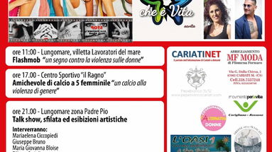 Cariati: venerdì 3 agosto giornata contro la violenza sulle donne “Tutto ció che è Donna”