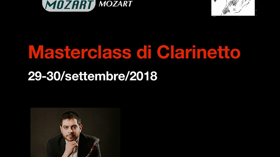 Oggi 29 e domani 30, il Centro Studi Musicali Mozart presenta a Rossano la masterclass di clarinetto del maestro Linoci